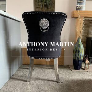 Buckingham Black Plush Chair
