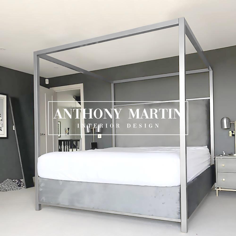 The Stainless Steel Cubiq 4-Poster Bed