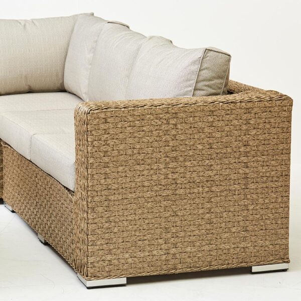 Orchid Corner Rising Dining Set, Firepit & Rain Cover in Natural - Image 13