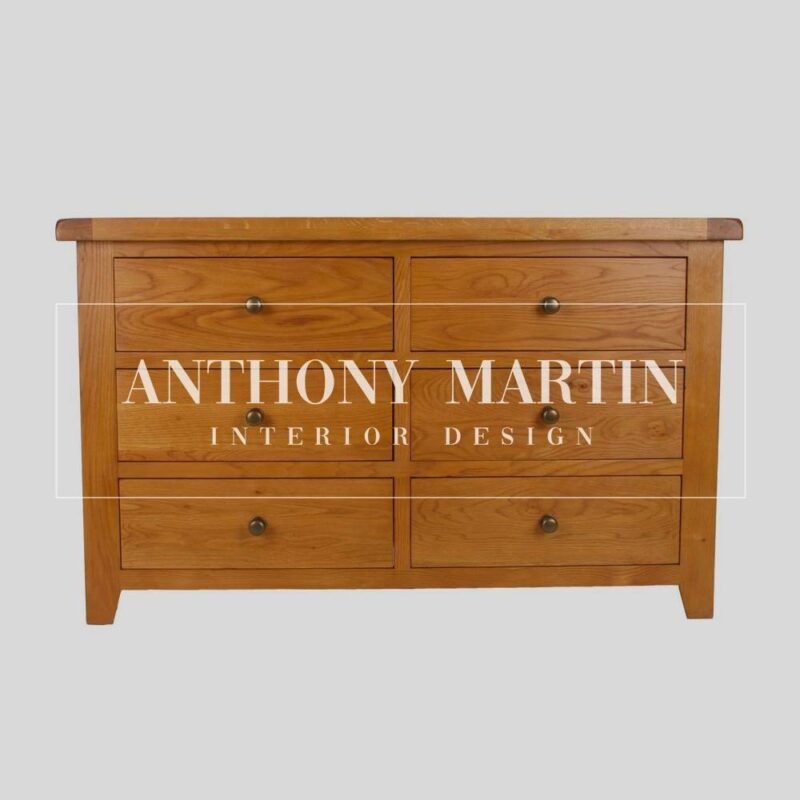 Oak 6-Drawer Chest