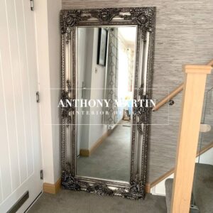 Sold Out!! Ornate Bevelled Mirror in Antique Silver