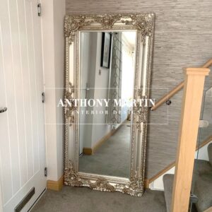 Ornate Bevelled Mirror in Champagne