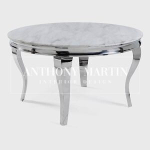 Diaz Round Marble Dining Table