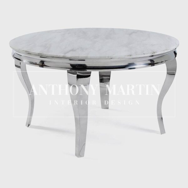 Diaz Round Marble Dining Table