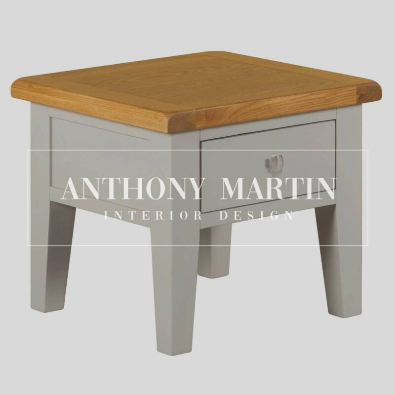Painted Oak Lamp Table