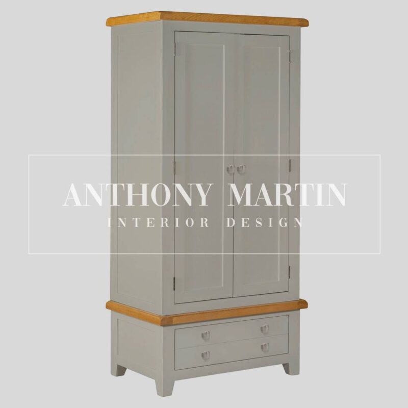 Painted Oak Small Wardrobe