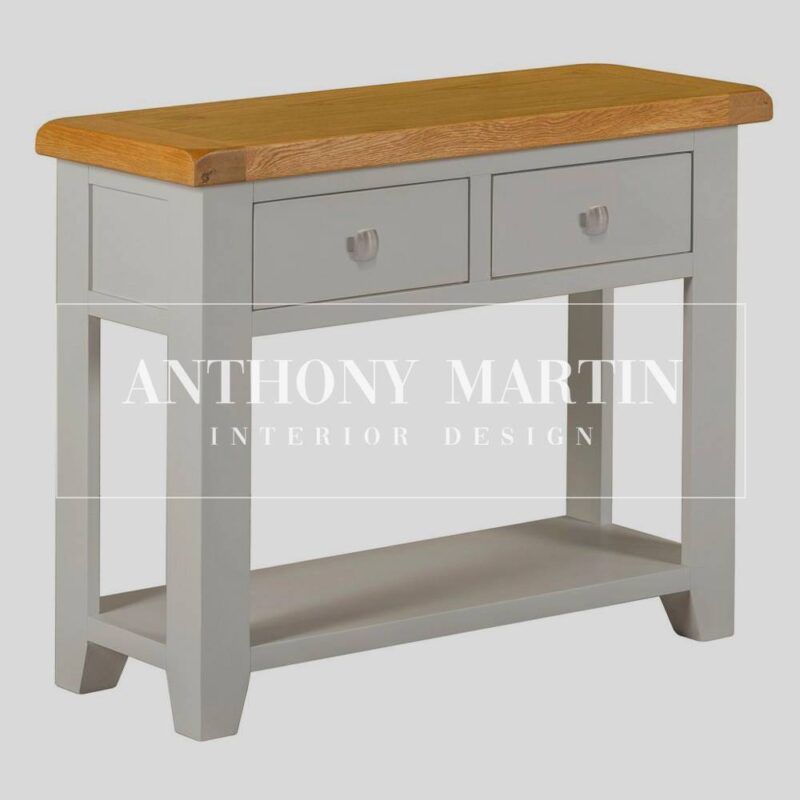 Painted Oak Console Table