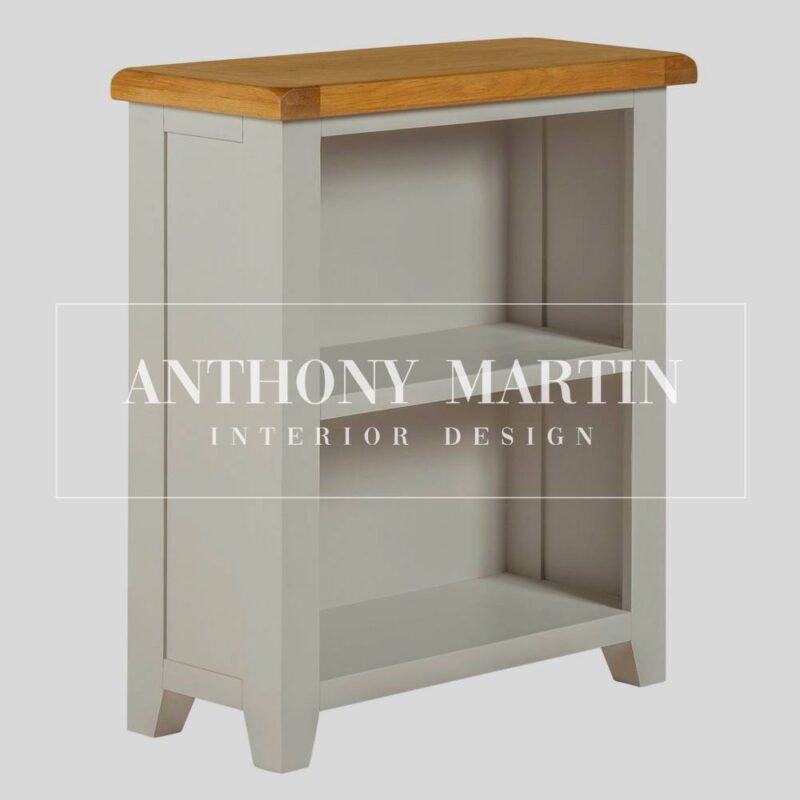 Painted Oak Low Bookcase