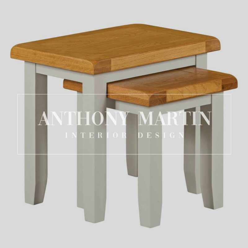 Painted Oak 2-Table Nest
