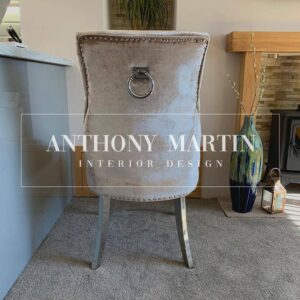 Alexandra Latte Velvet Chair