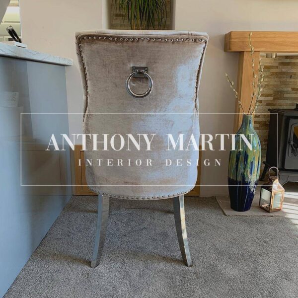 Alexandra Latte Velvet Chair