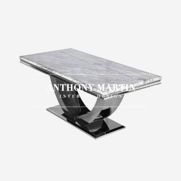 Paloma Marble Dining Table & 4 Buckingham Chairs - Image 2